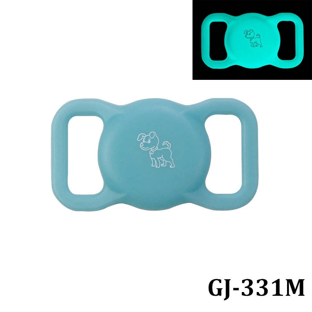1Pcs Patterned Airtag Silicone Pet Collar anti Loss Cat Dog Locator Color Luminous Protection Apple Tracker Protective Sleeve
