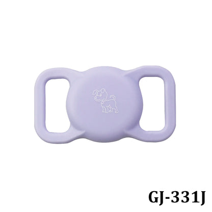 1Pcs Patterned Airtag Silicone Pet Collar anti Loss Cat Dog Locator Color Luminous Protection Apple Tracker Protective Sleeve